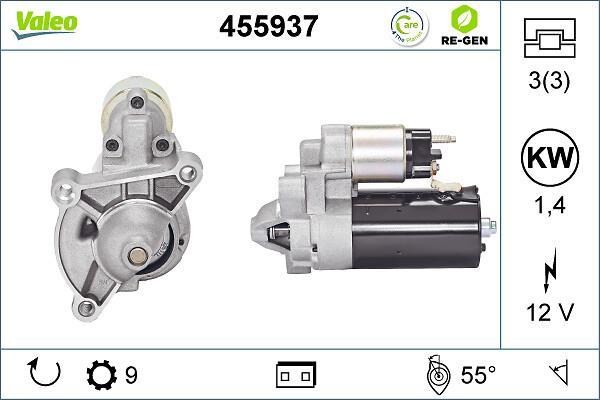 Démarreur VALEO ref. 455937