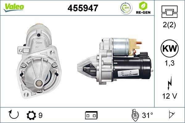 Démarreur VALEO ref. 455947