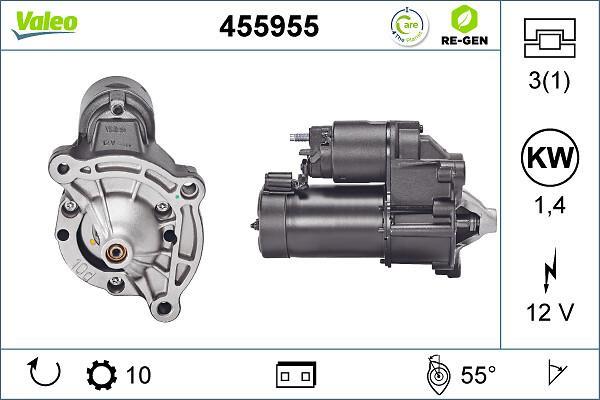 Motor de arranque VALEO ref. 455955