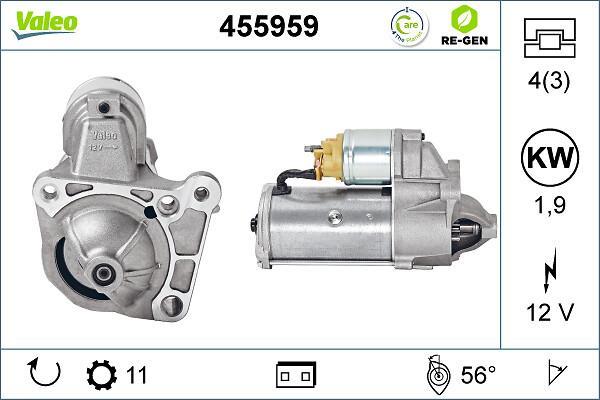 Démarreur VALEO ref. 455959