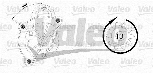 Démarreur VALEO ref. 455960