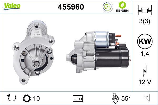 Démarreur VALEO ref. 455960