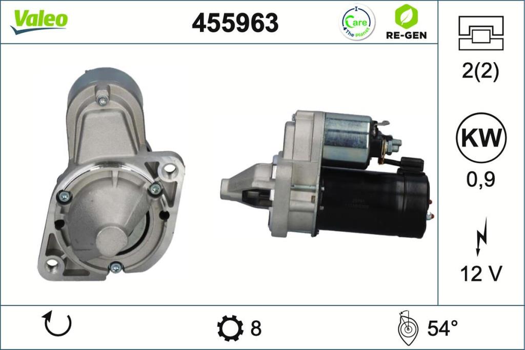 Démarreur VALEO ref. 455963