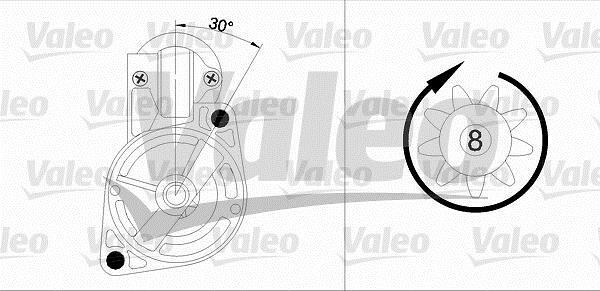 Motor de arranque VALEO ref. 455965