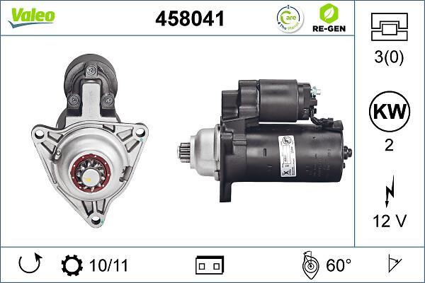 Démarreur VALEO ref. 458041
