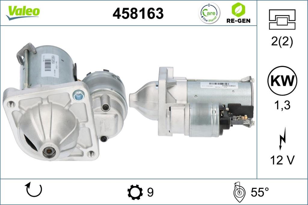 Démarreur VALEO ref. 458163