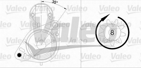 Démarreur VALEO 458170