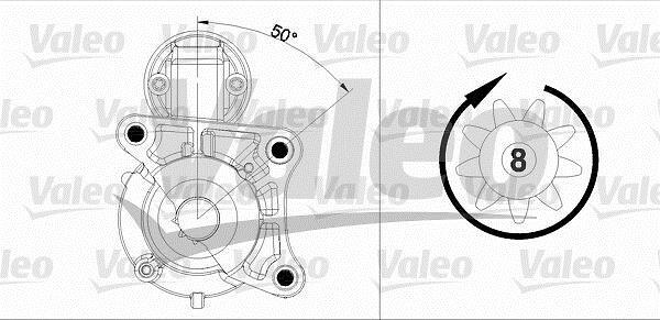 Démarreur VALEO ref. 458179