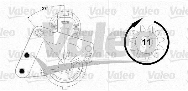 Démarreur VALEO ref. 458185
