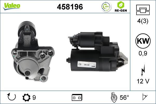 Démarreur VALEO 458196