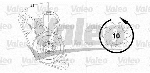 Démarreur VALEO ref. 458214