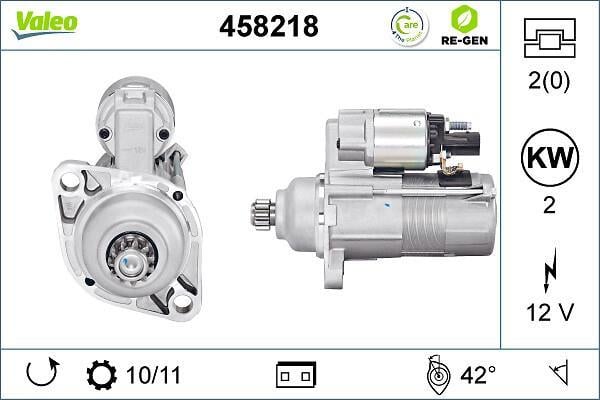 Démarreur VALEO ref. 458218