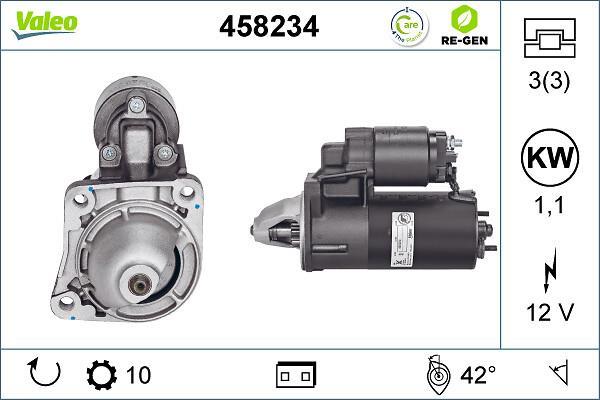 Démarreur VALEO ref. 458234