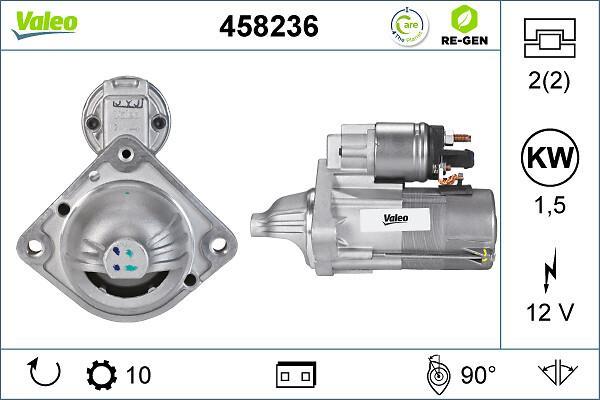 Motor de arranque VALEO ref. 458236