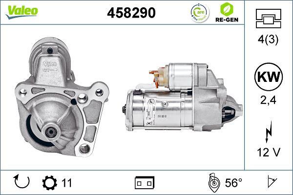 Démarreur VALEO ref. 458290