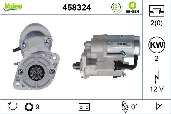 Motor de arranque (Arrancador) VALEO ref. 458324