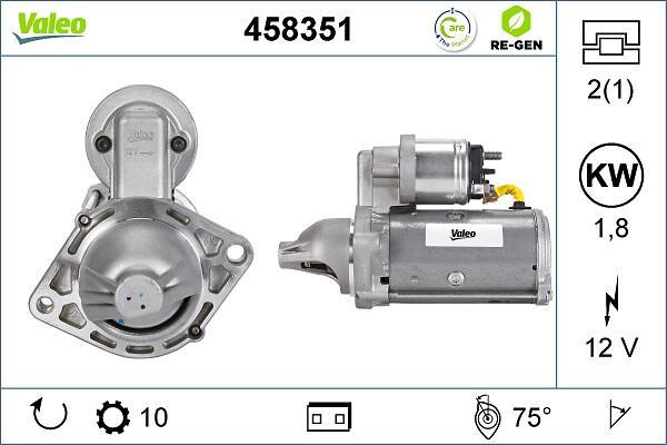 Démarreur VALEO 458351