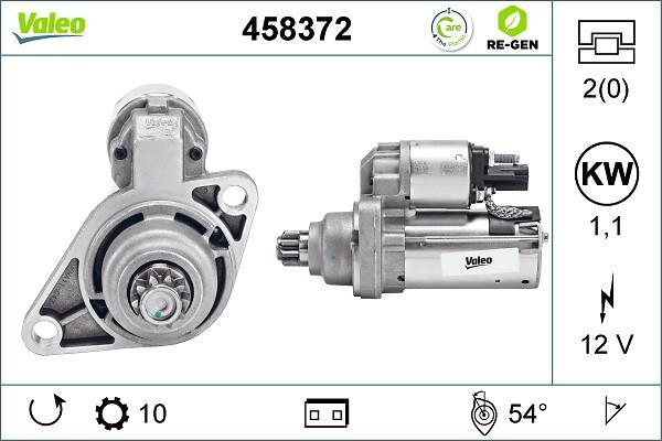 Démarreur VALEO ref. 458372