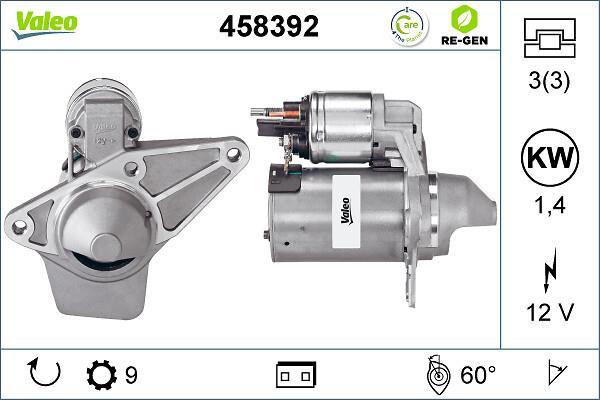 Démarreur VALEO ref. 458392