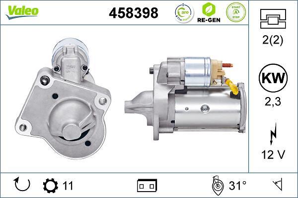 Motor de arranque VALEO ref. 458398