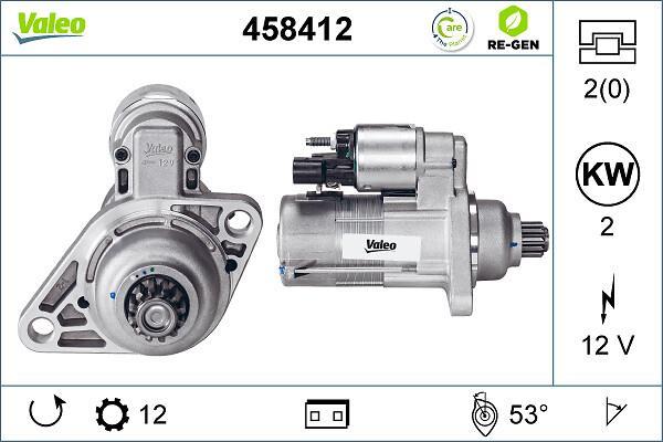 Démarreur VALEO ref. 458412