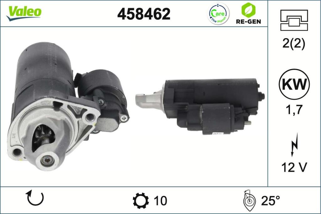 Démarreur VALEO ref. 458462