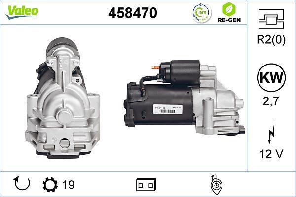 Démarreur VALEO ref. 458470