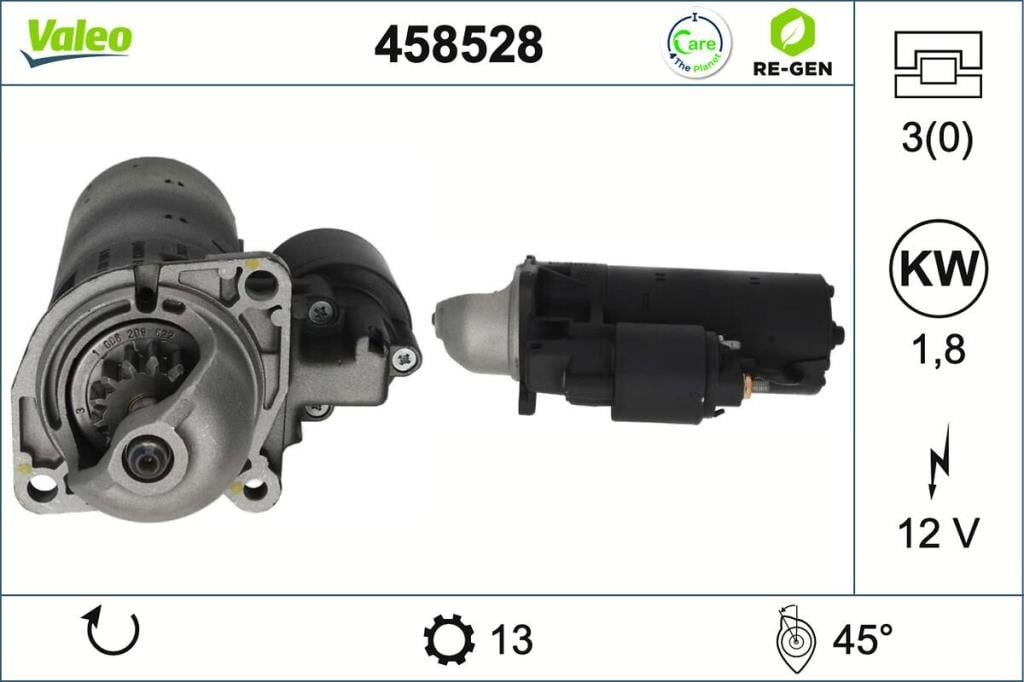 Démarreur VALEO 458528