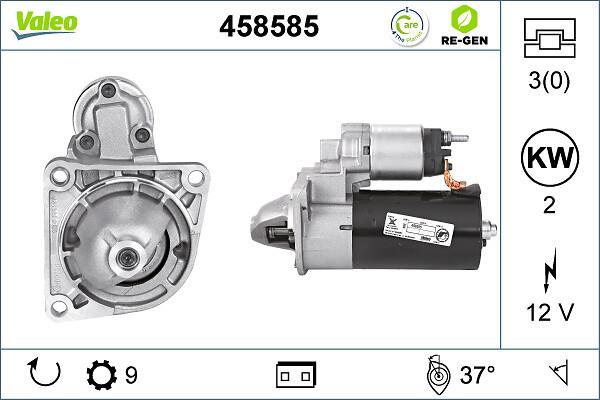 Motor de arranque VALEO ref. 458585
