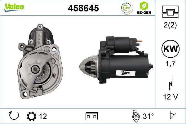 Démarreur VALEO 458645