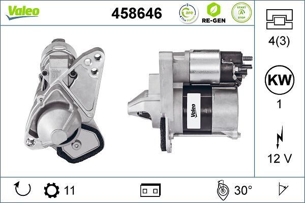 Démarreur VALEO ref. 458646