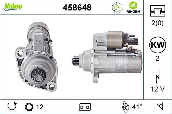 Motor de arranque (Arrancador) VALEO ref. 458648