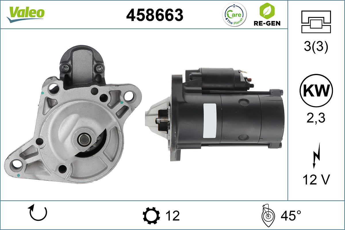 Démarreur VALEO ref. 458663