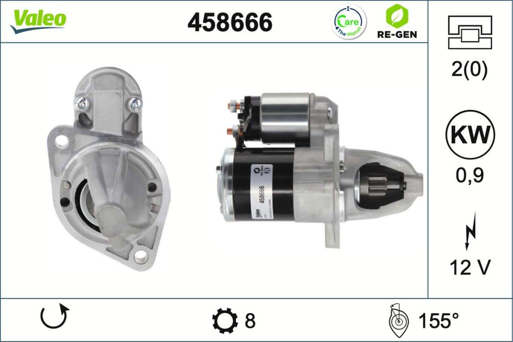 Démarreur VALEO ref. 458666