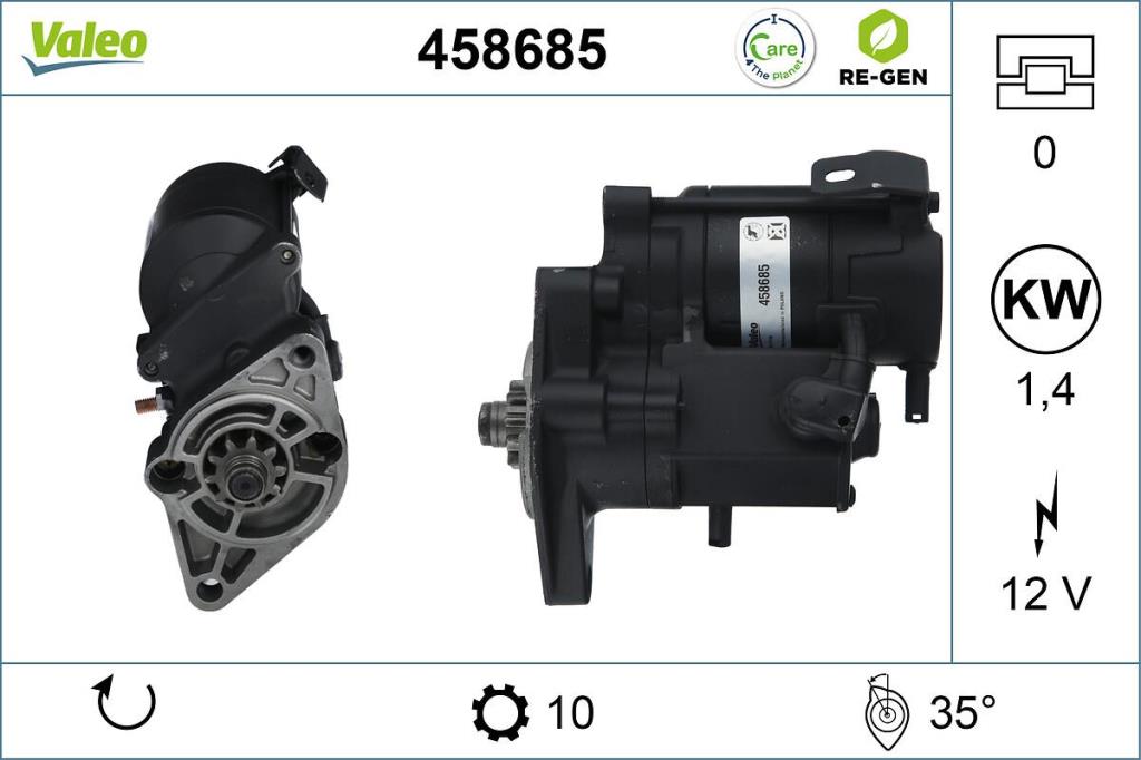 Démarreur VALEO ref. 458685