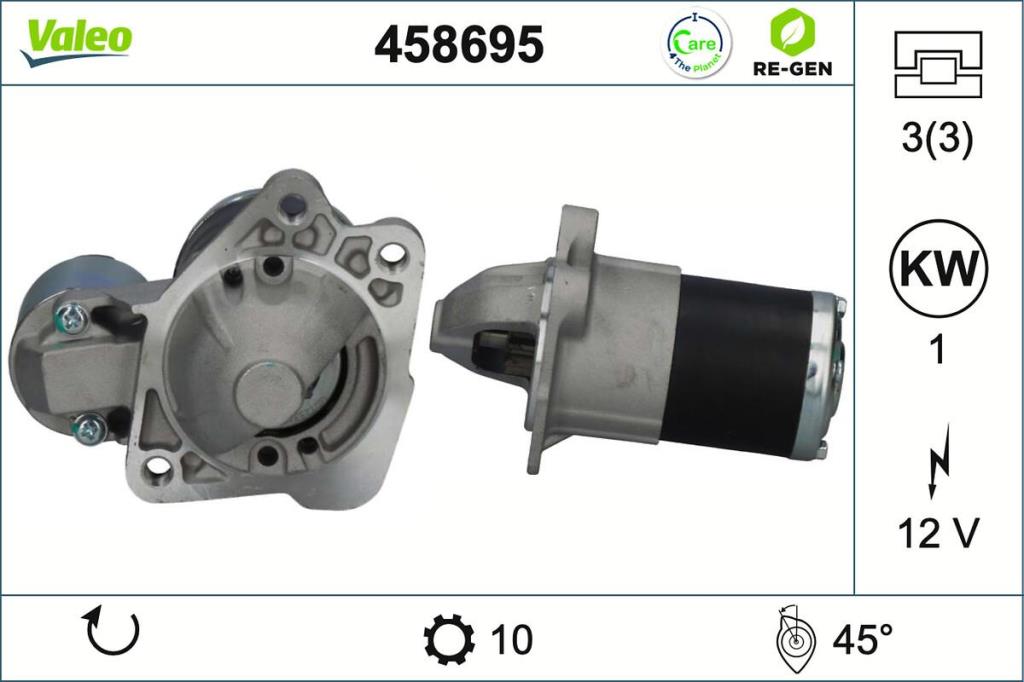 Démarreur VALEO ref. 458695