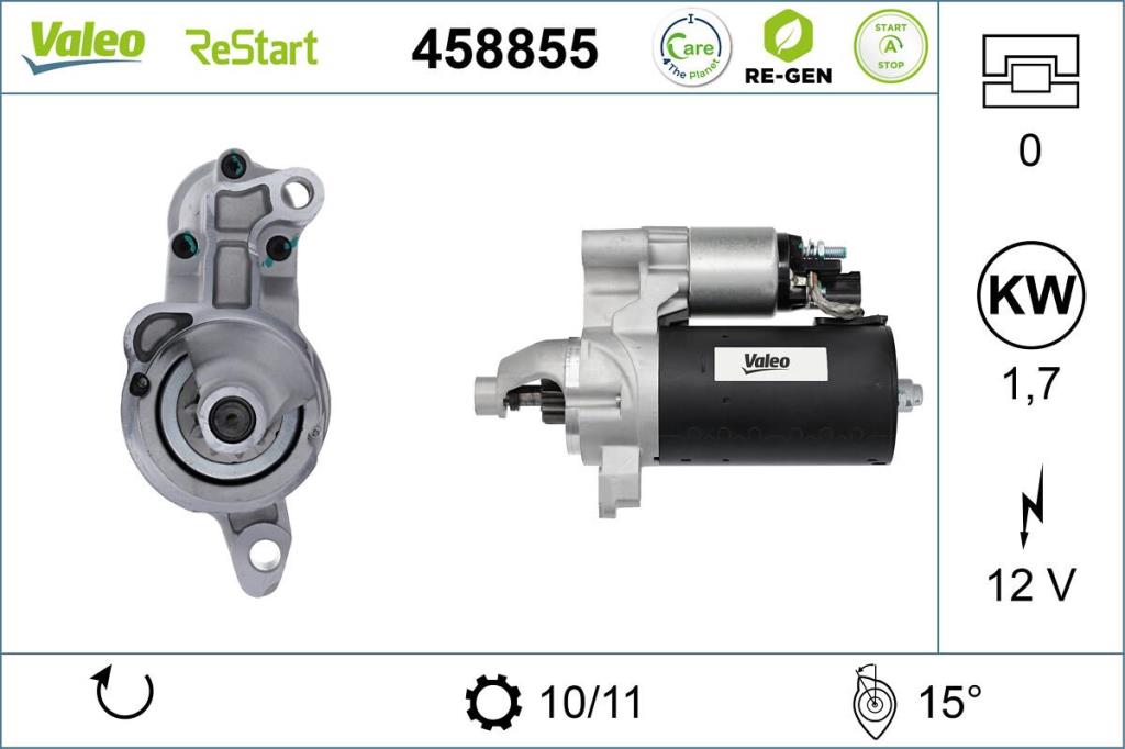 Démarreur VALEO ref. 458855