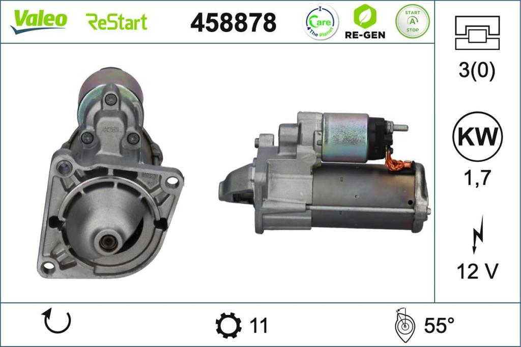 Motor de arranque VALEO ref. 458878