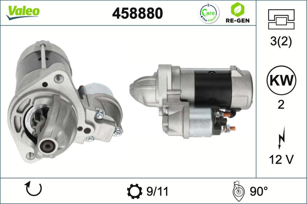 Démarreur VALEO ref. 458880