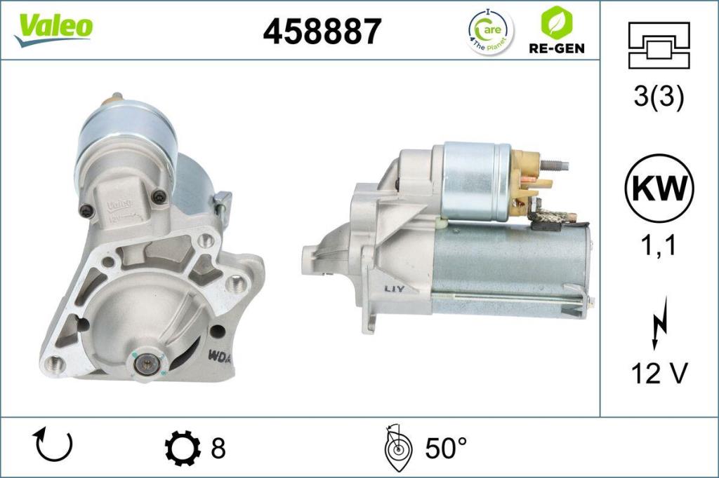 Démarreur VALEO ref. 458887