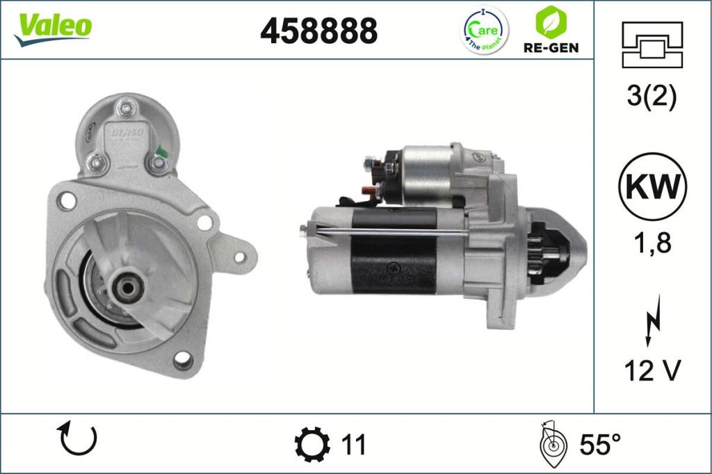 Motor de arranque (Arrancador) VALEO ref. 458888