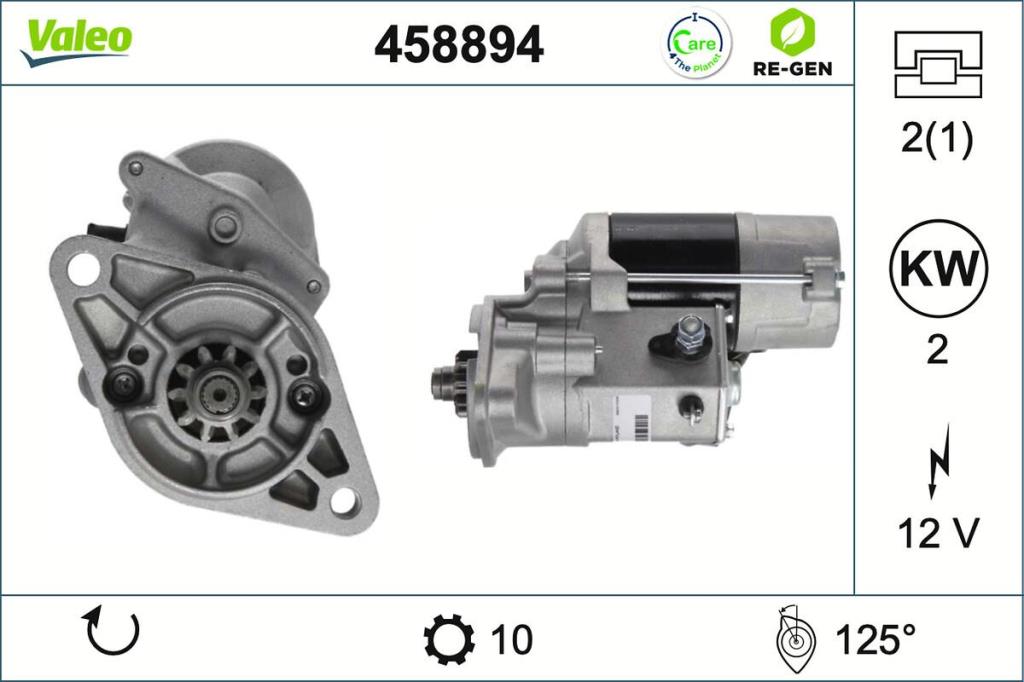 Démarreur VALEO ref. 458894