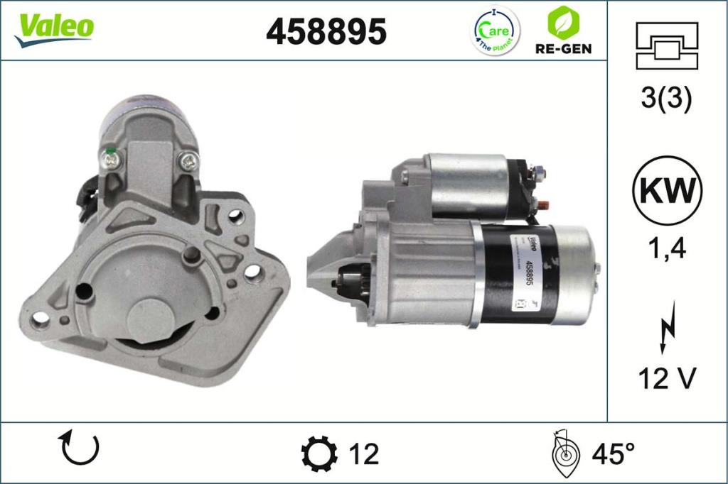 Motor de arranque VALEO 458895