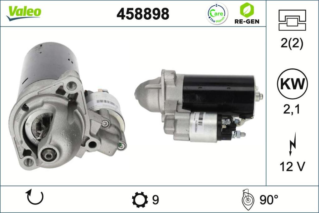 Démarreur VALEO ref. 458898