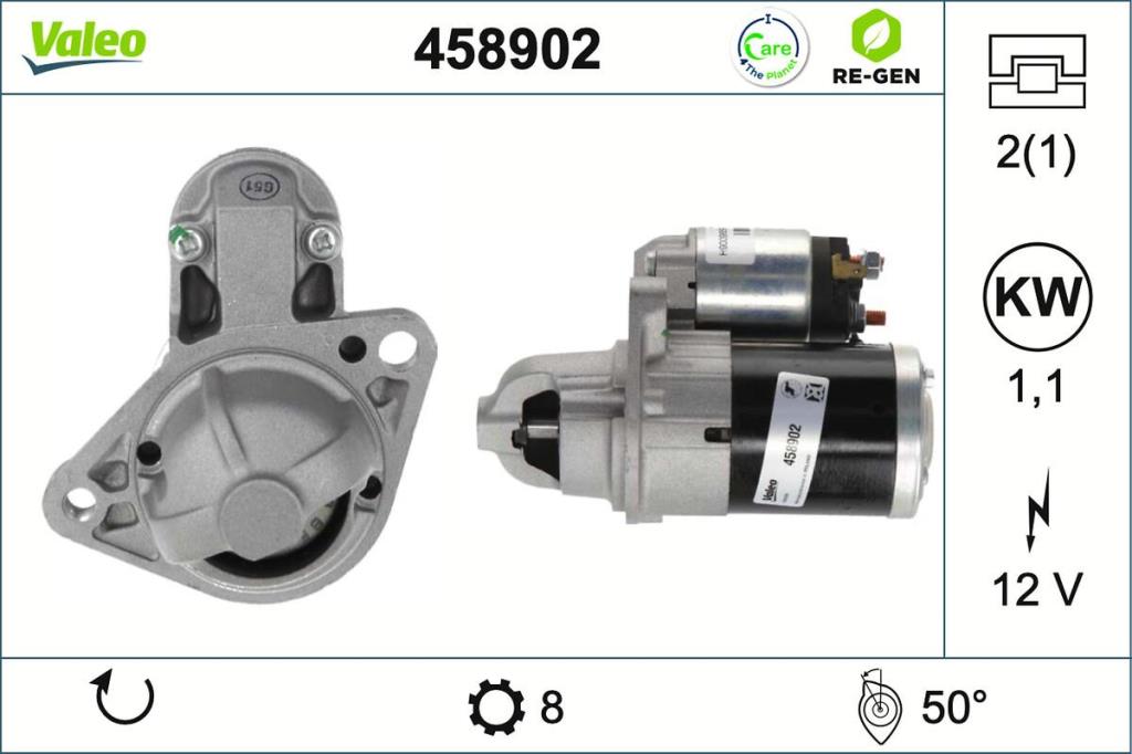 Démarreur VALEO ref. 458902