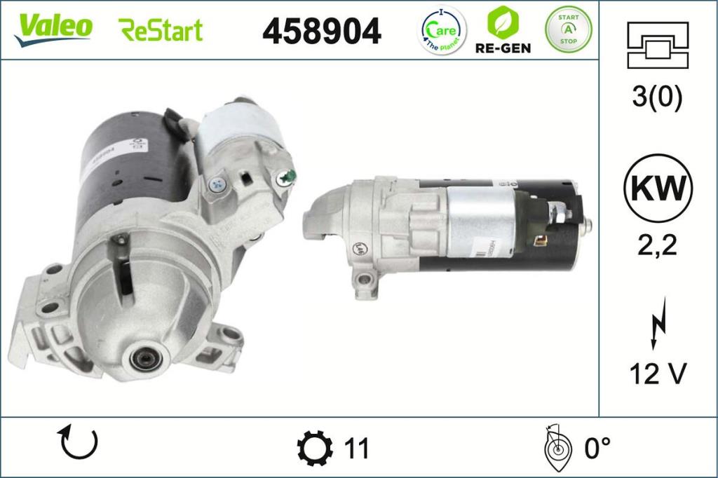 Démarreur VALEO ref. 458904
