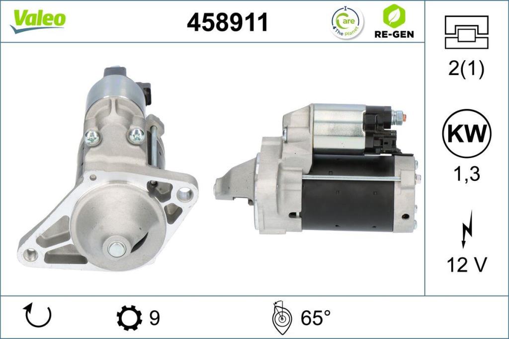Motor de arranque (Arrancador) VALEO ref. 458911