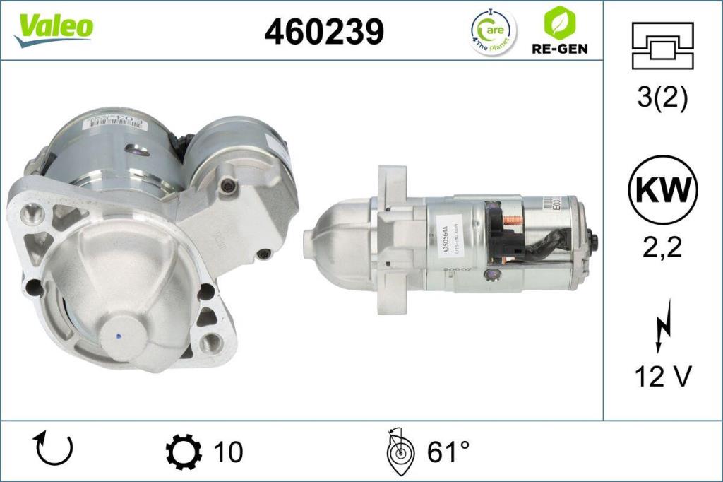 Motor de arranque VALEO ref. 460239