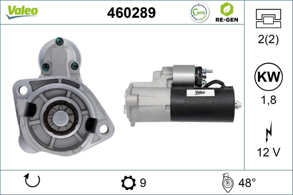 Démarreur VALEO ref. 460289