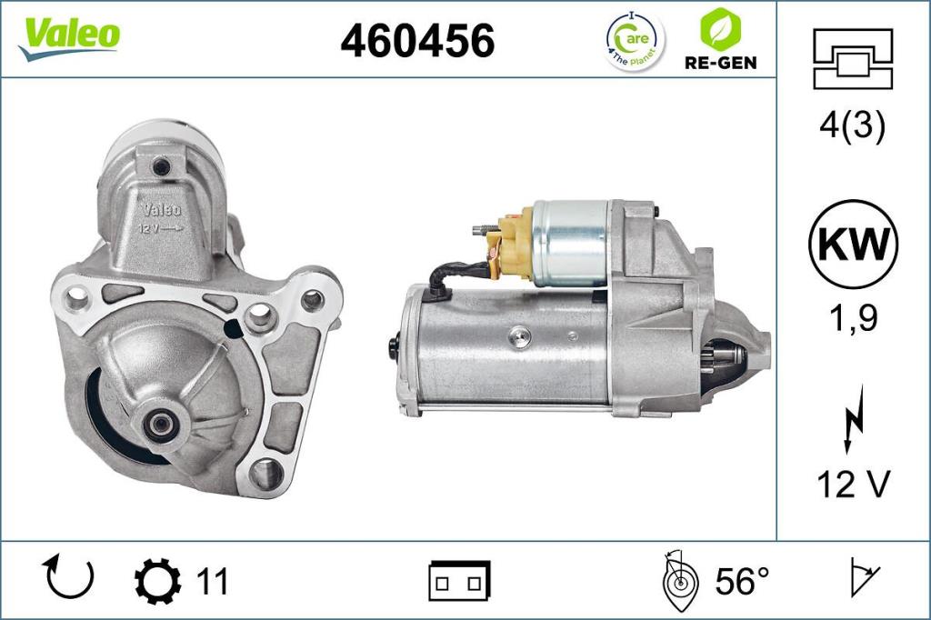 Démarreur VALEO ref. 460456